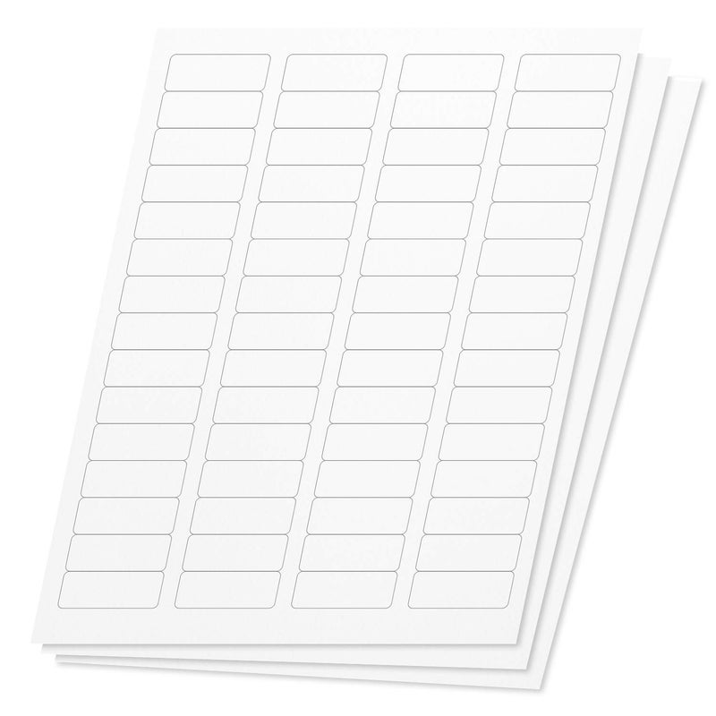 OfficeSmartLabels 1.75 x 0.66 Inch Full Sheet Shipping Labels for Laser & Inkjet Printers (1/2 x 1-3/4 inch, 60 per Sheet, White, 9000 Labels, 150 Sheets) - Image 1